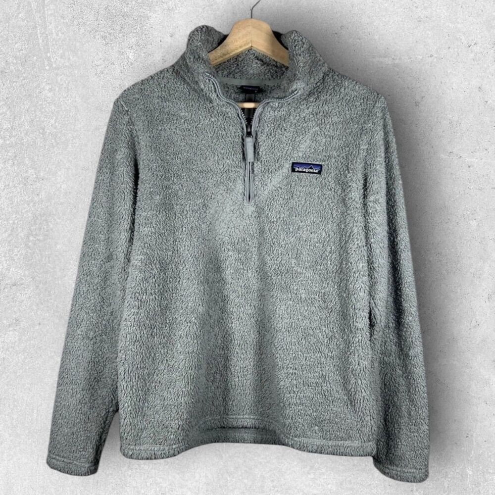 Patagonia Womens Los Gatos 1/4 Zip Fleece Pullover Size M Gray Outdoor 25235